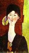 Amedeo Modigliani Portrait of Beatrice Hastings before a door oil painting reproduction